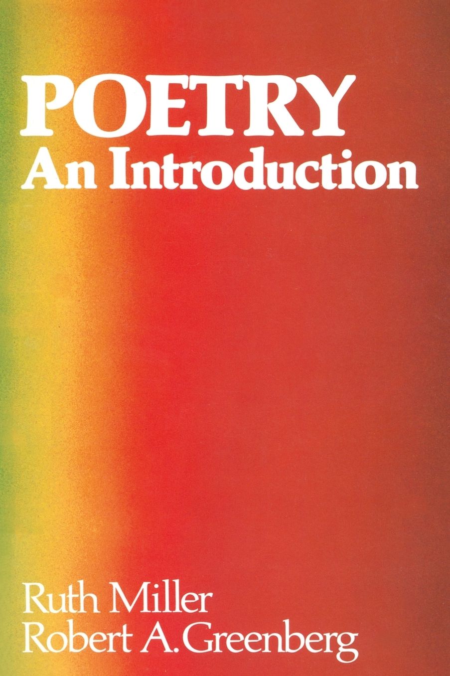 Poetry: An Introduction: An Introduction