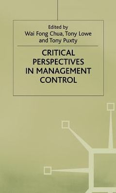 Critical Perspectives in Management Control