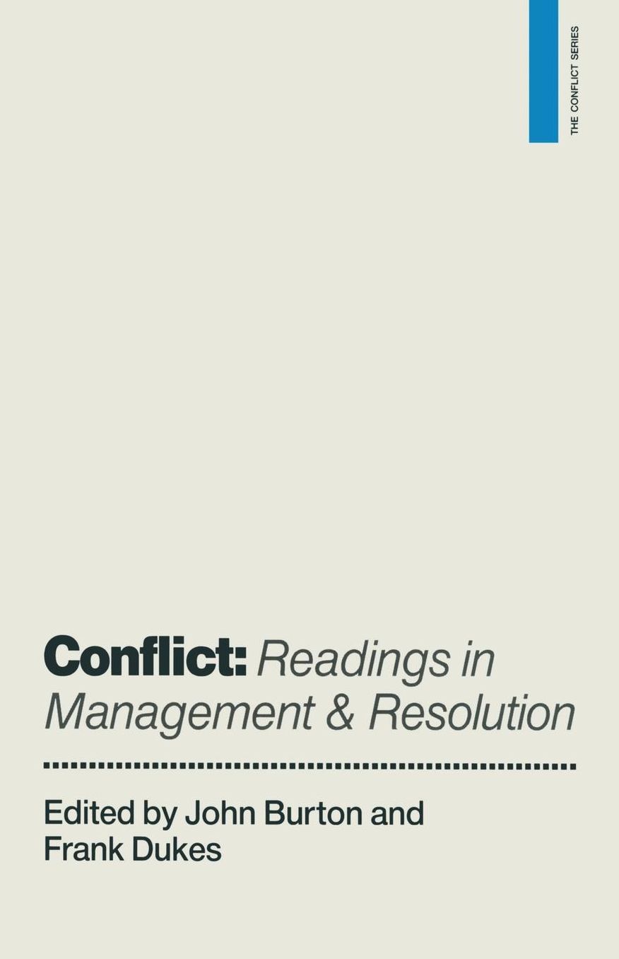 Conflict: Readings in Management and Resolution