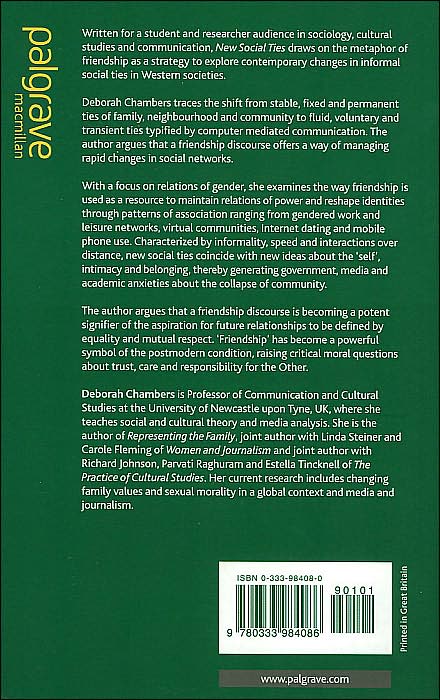 New Social Ties: Contemporary Connections in a Fragmented Society