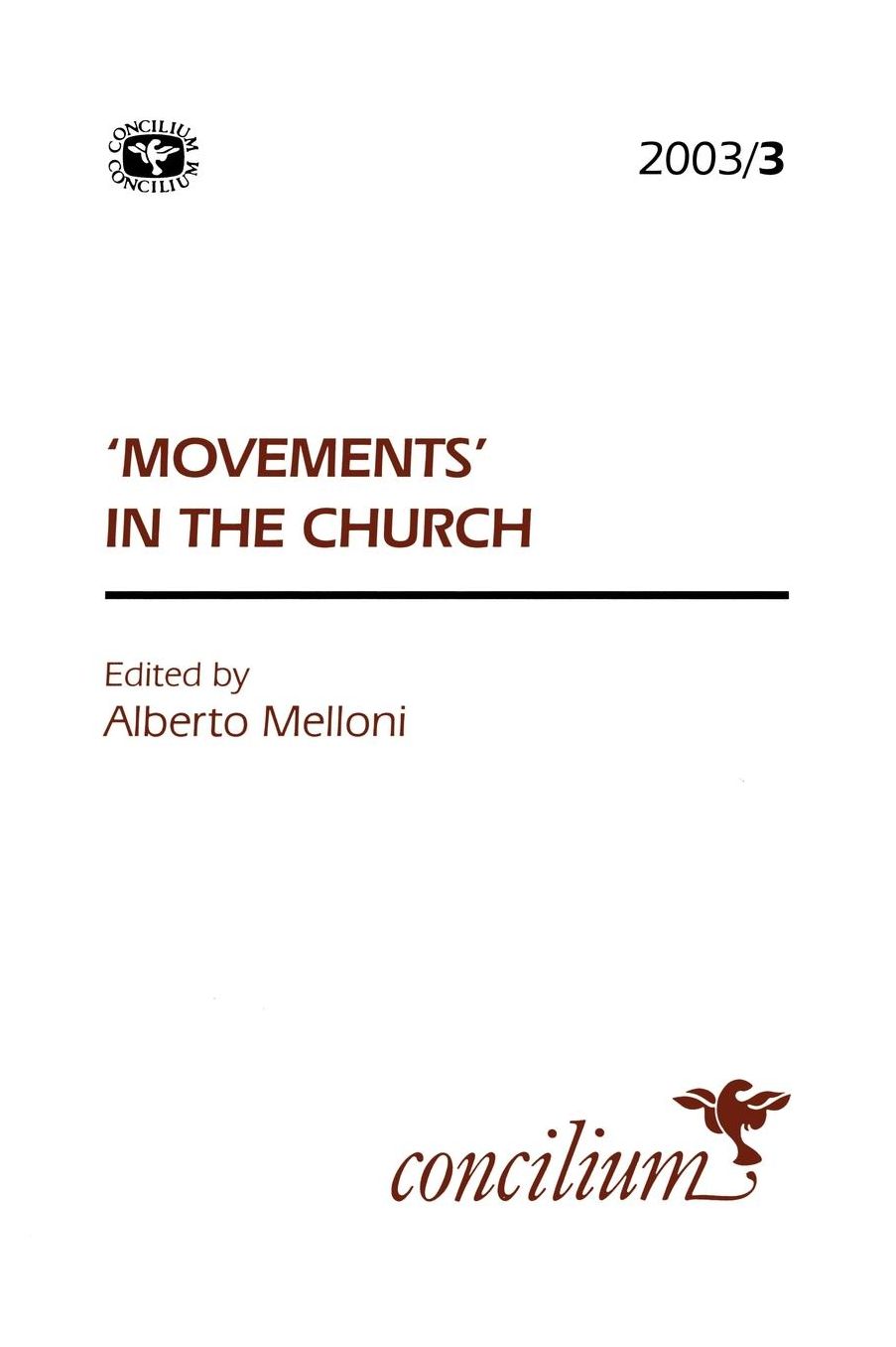 Concilium 2003/3 'Movements In The Church'