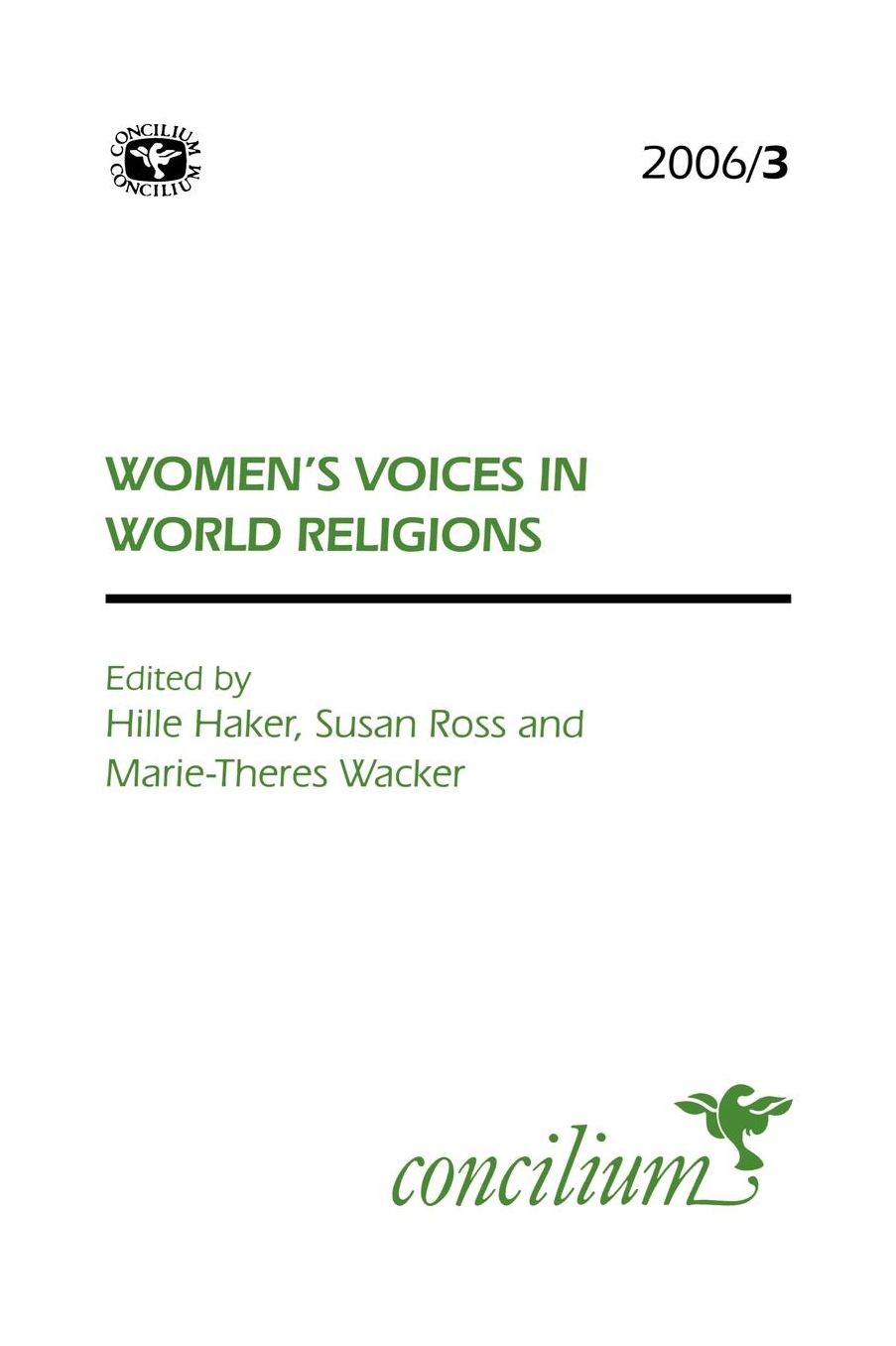 Concilium 2006/3 Women's Voices In World Religions