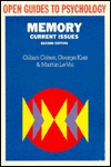 Memory (Open Guides to Psychology Series): Current Issues