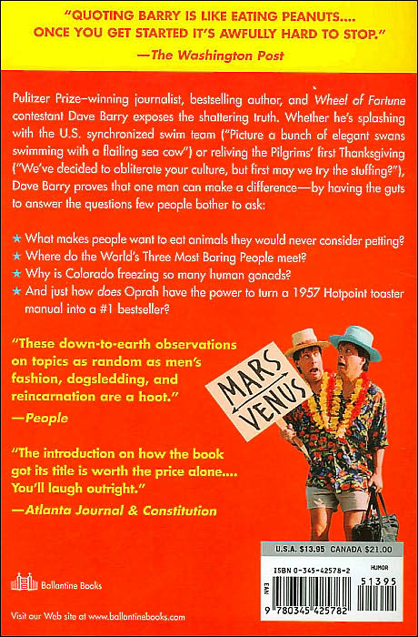 Dave Barry Is from Mars and Venus