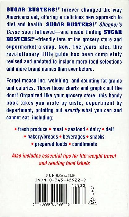 The New Sugar Busters! Shopper's Guide