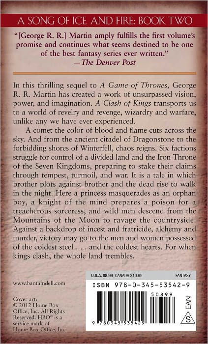 A Clash of Kings (A Song of Ice and Fire #2) (Movie Tie-in Edition)