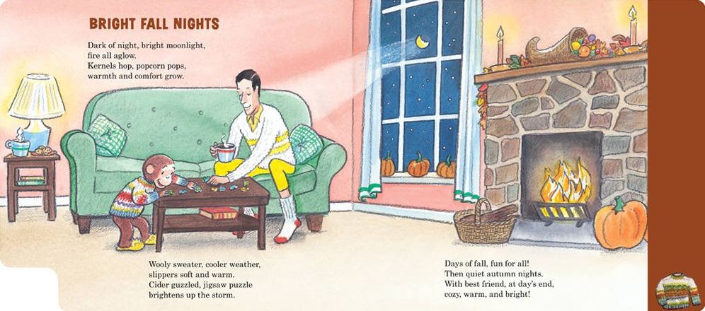 Curious George Curious About Fall Tabbed Board Book