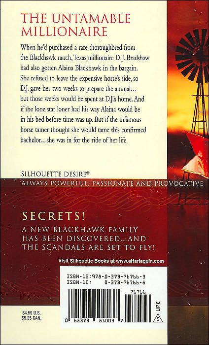 Blackhawk's Bond (Silhouette Desire #1766)