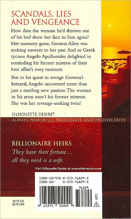 The Apollonides Mistress Scandal (Silhouette Desire Series #1829)