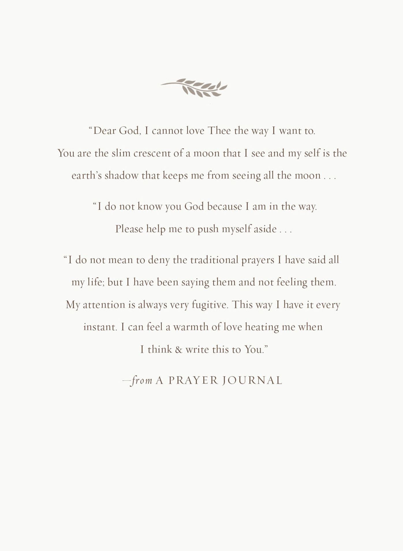 A Prayer Journal