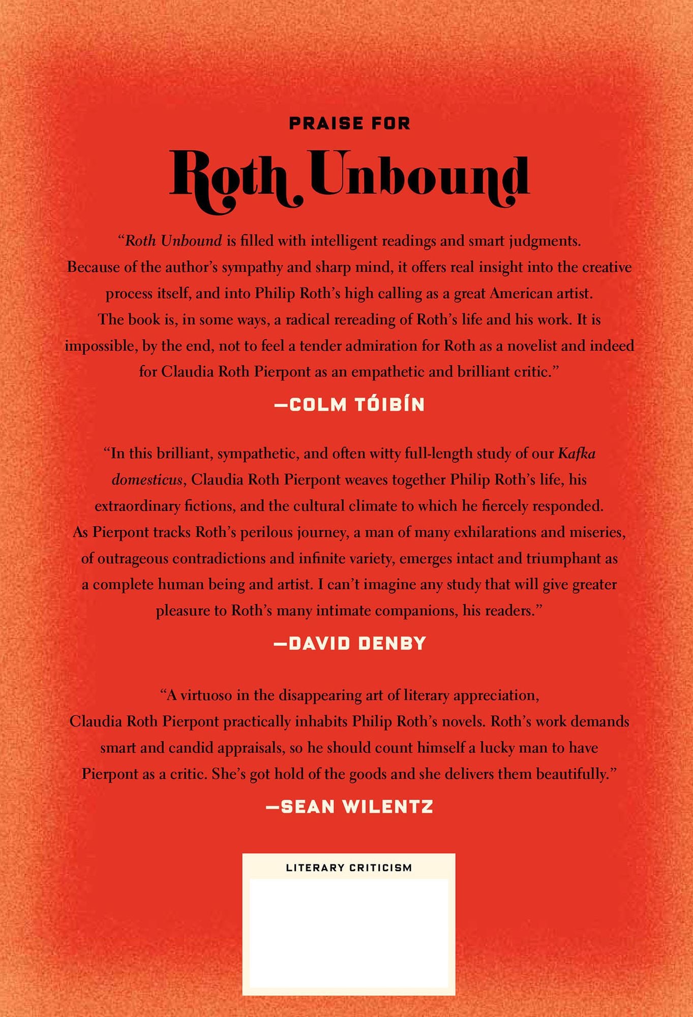 Roth Unbound: A Writer and His Books