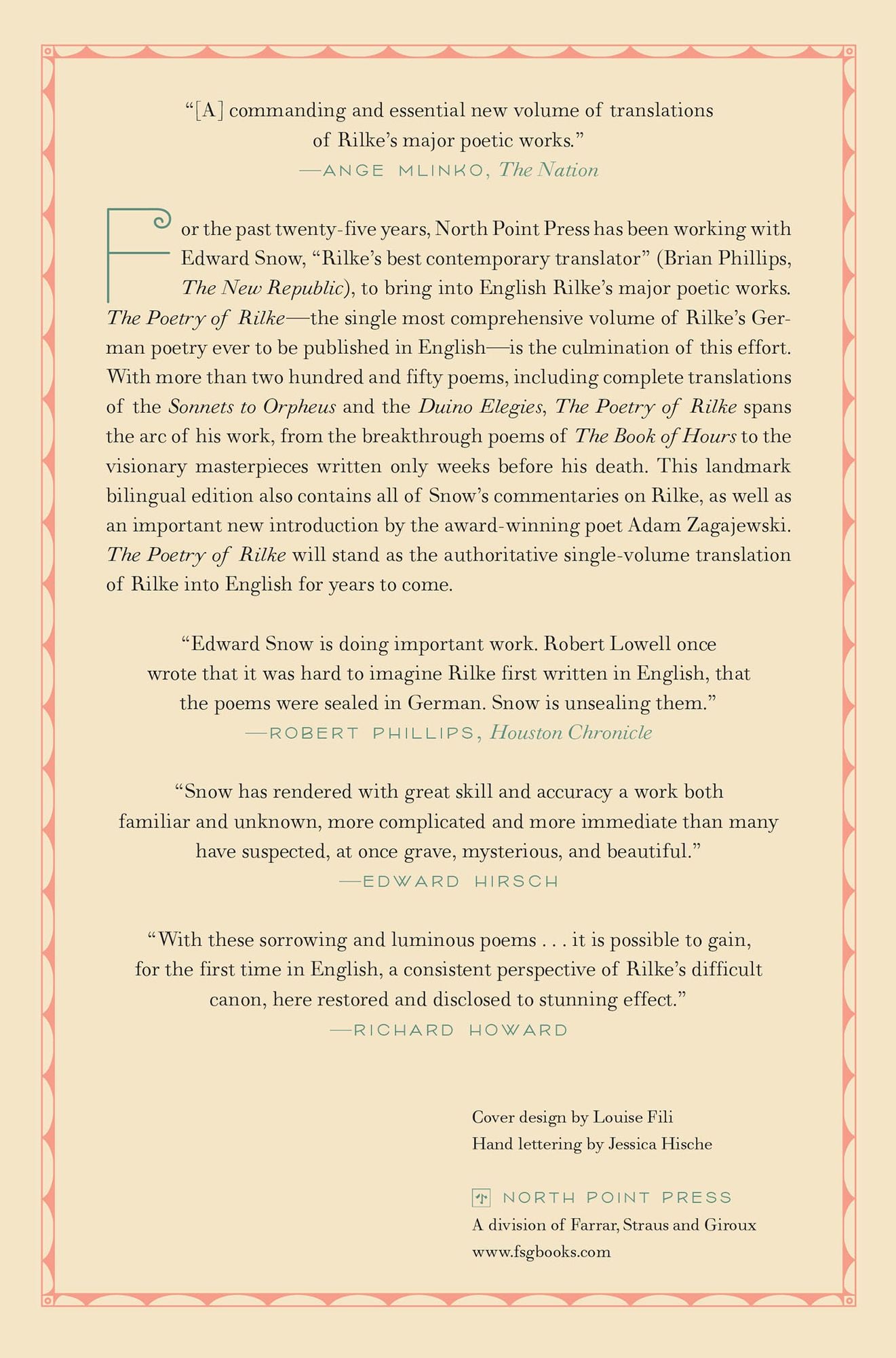 The Poetry of Rilke
