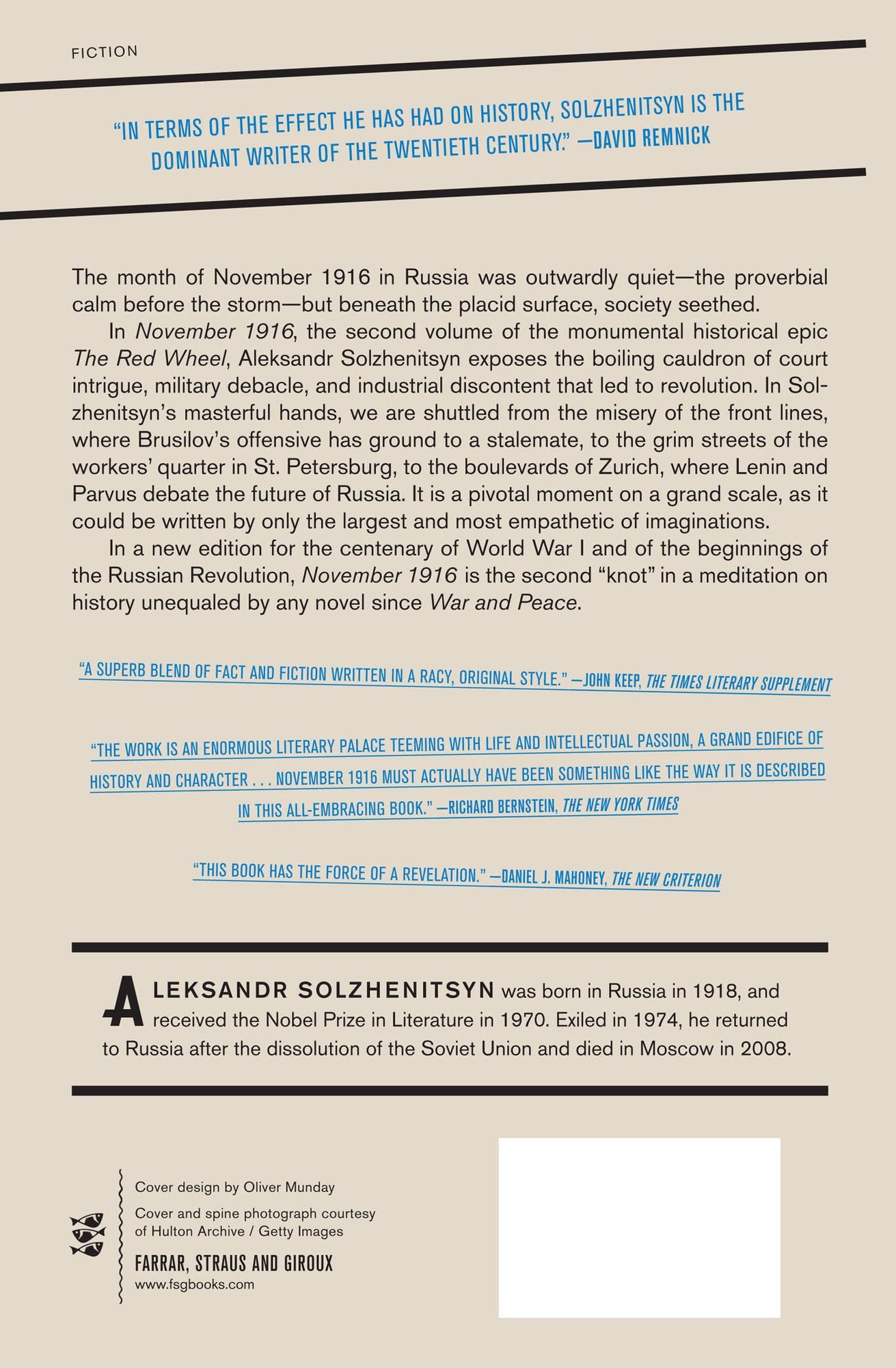 November 1916: A Novel (The Red Wheel II)