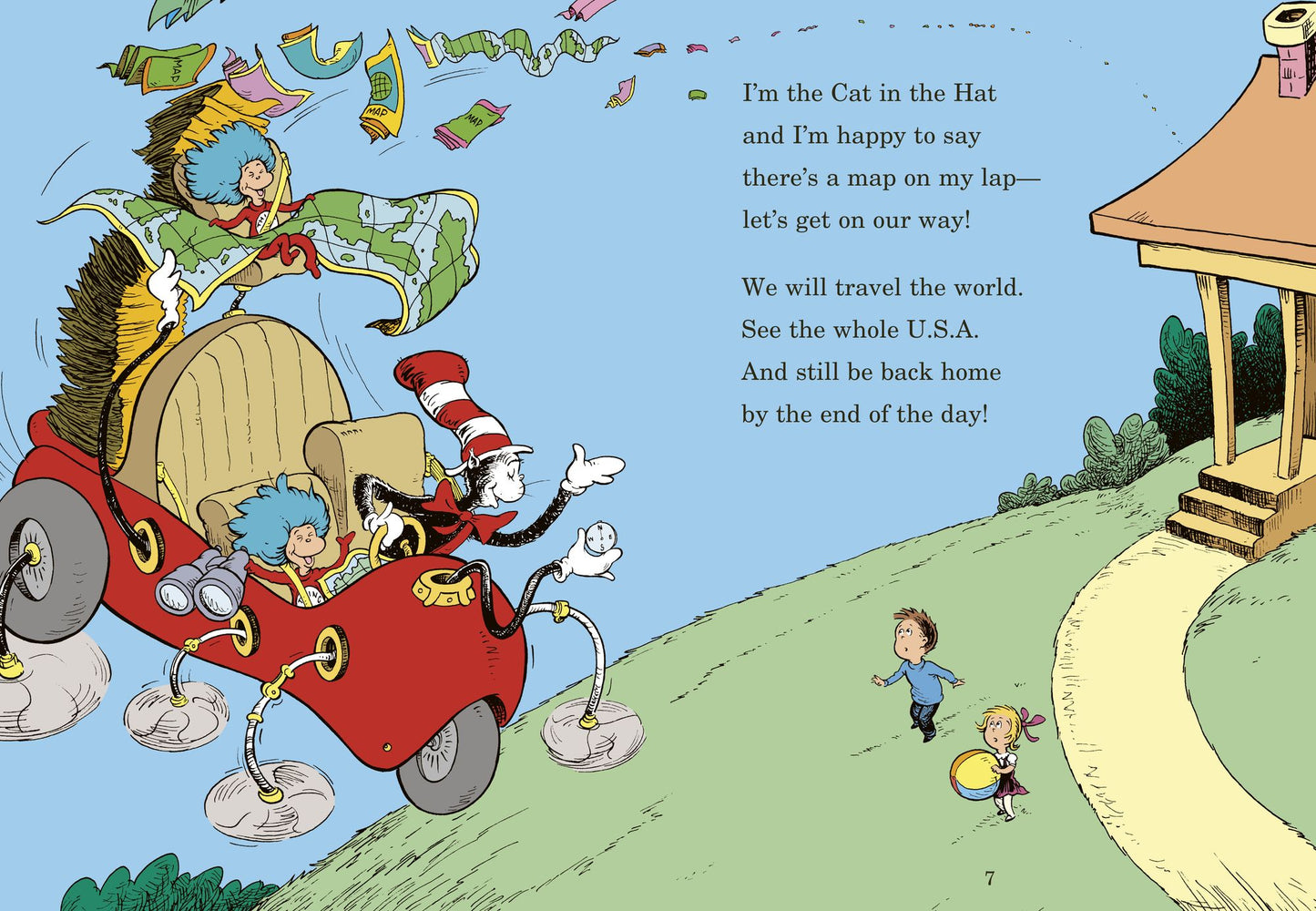 There's a Map on My Lap!: All about Maps (Cat in the Hat's Learning Library Series)