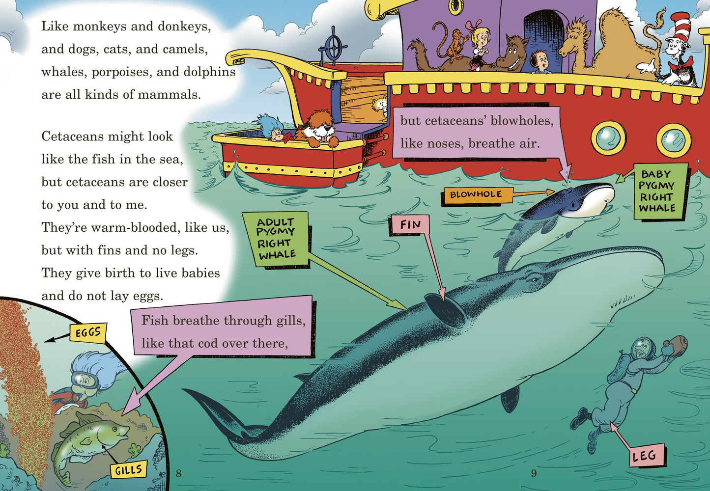 A Whale of a Tale!: All About Porpoises, Dolphins, and Whales (Cat in the Hat's Learning Library Series)