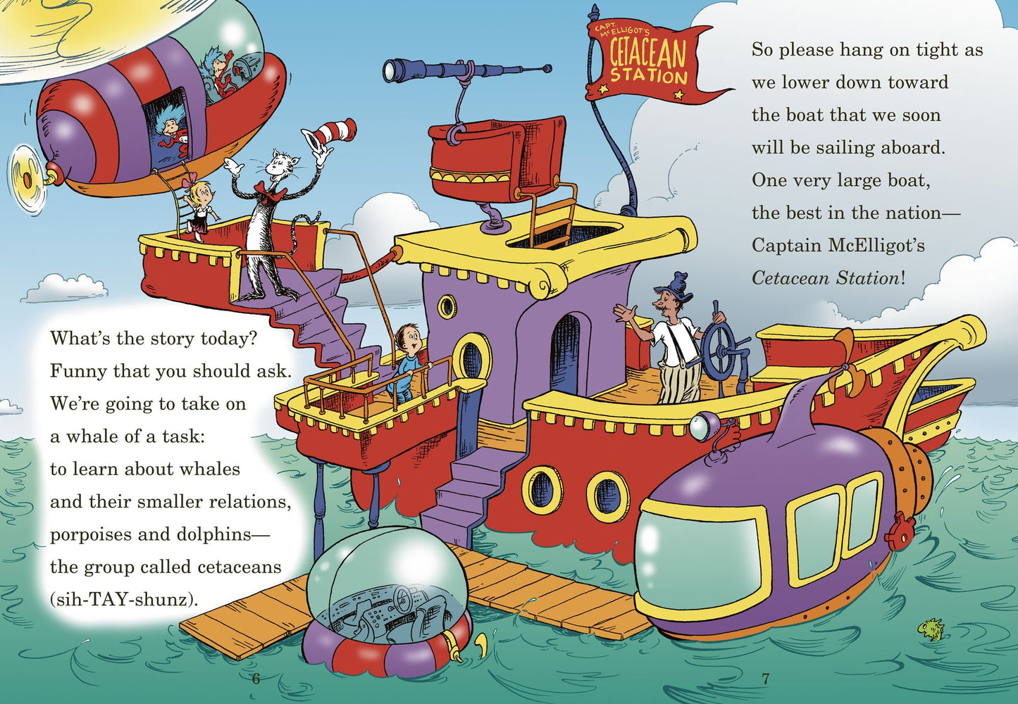 A Whale of a Tale!: All About Porpoises, Dolphins, and Whales (Cat in the Hat's Learning Library Series)