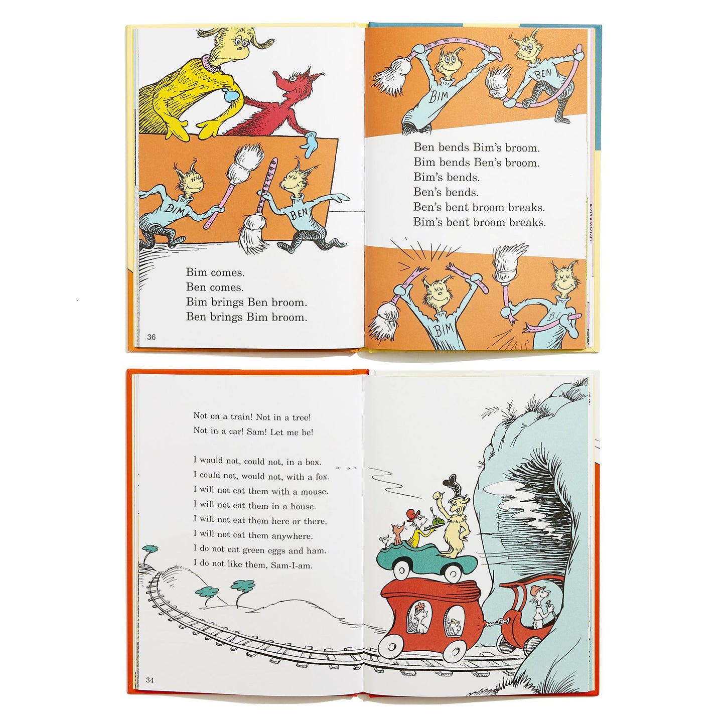 Dr. Seuss's Beginner Book Collection: The Cat in the Hat; One Fish Two Fish Red Fish Blue Fish; Green Eggs and Ham; Hop on Pop; Fox in Socks