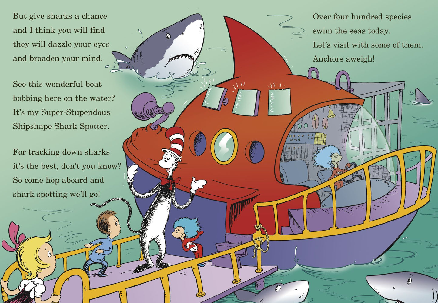 Hark! A Shark!: All About Sharks (Cat in the Hat's Learning Library Series)