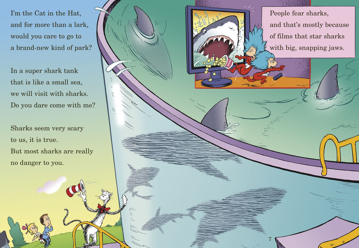 Hark! A Shark!: All About Sharks (Cat in the Hat's Learning Library Series)