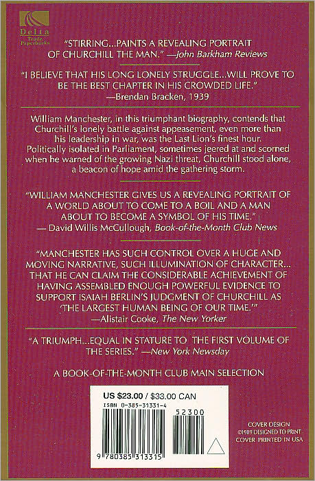 The Last Lion: Winston Spencer Churchill, Volume 2: Alone, 1932-1940