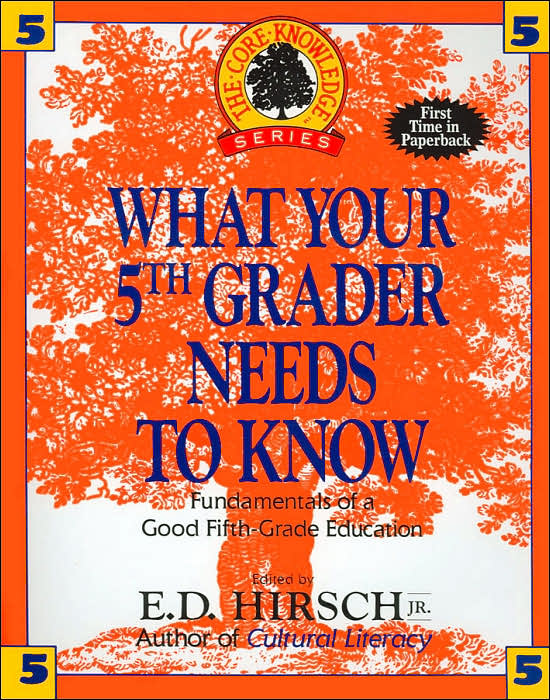 What Your Fifth Grader Needs to Know: Fundamentals of a Good Fifth-Grade Education (The Core Knowledge Series)