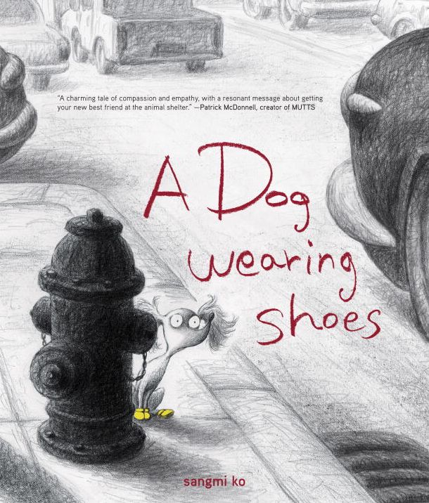 A Dog Wearing Shoes