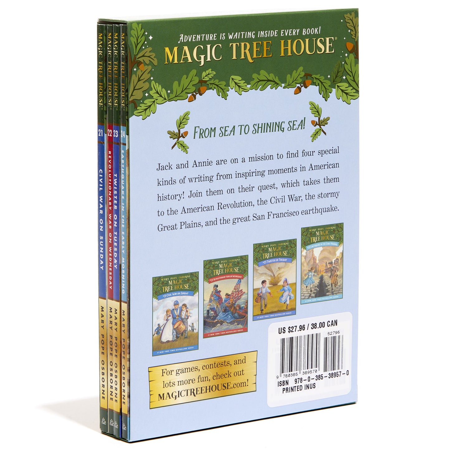 Magic Tree House Volumes 21-24 Boxed Set: American History Quartet