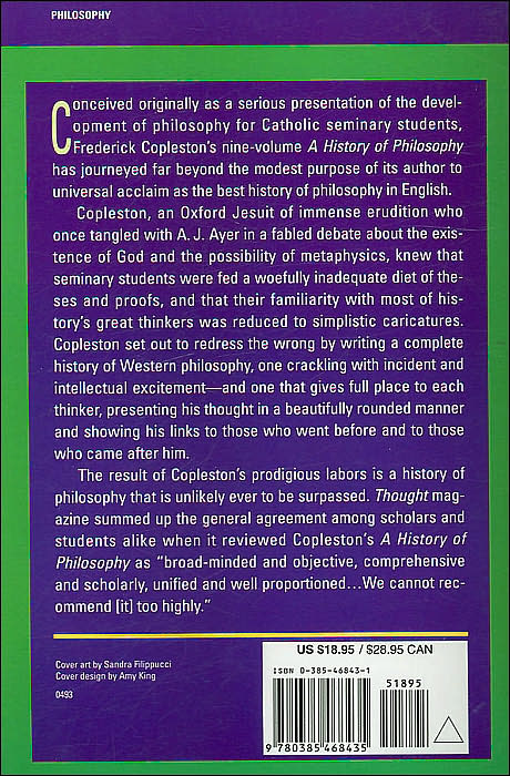 A History of Philosophy Volume I: Greece and Rome- From the Pre-Scoratics to Plotinus