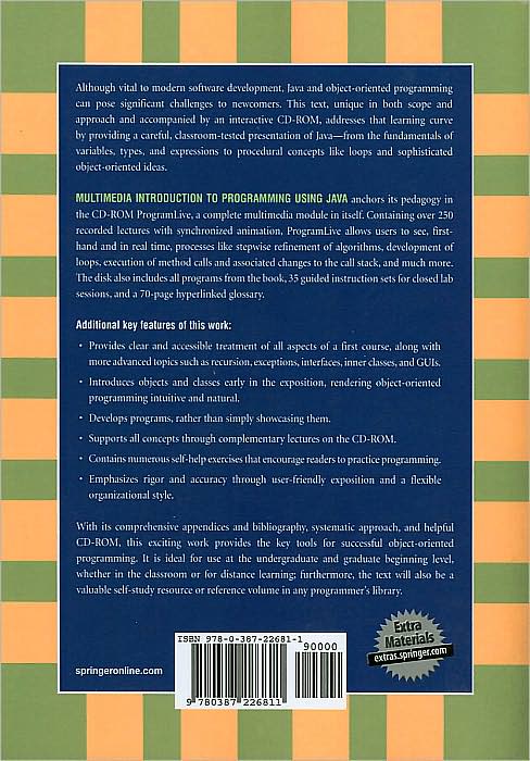 Multimedia Introduction to Programming Using Java