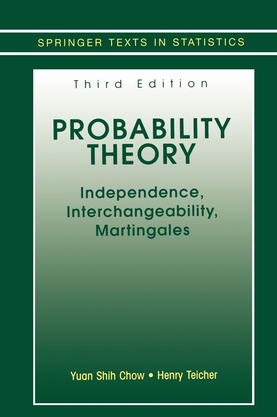 Probability Theory: Independence, Interchangeability, Martingales