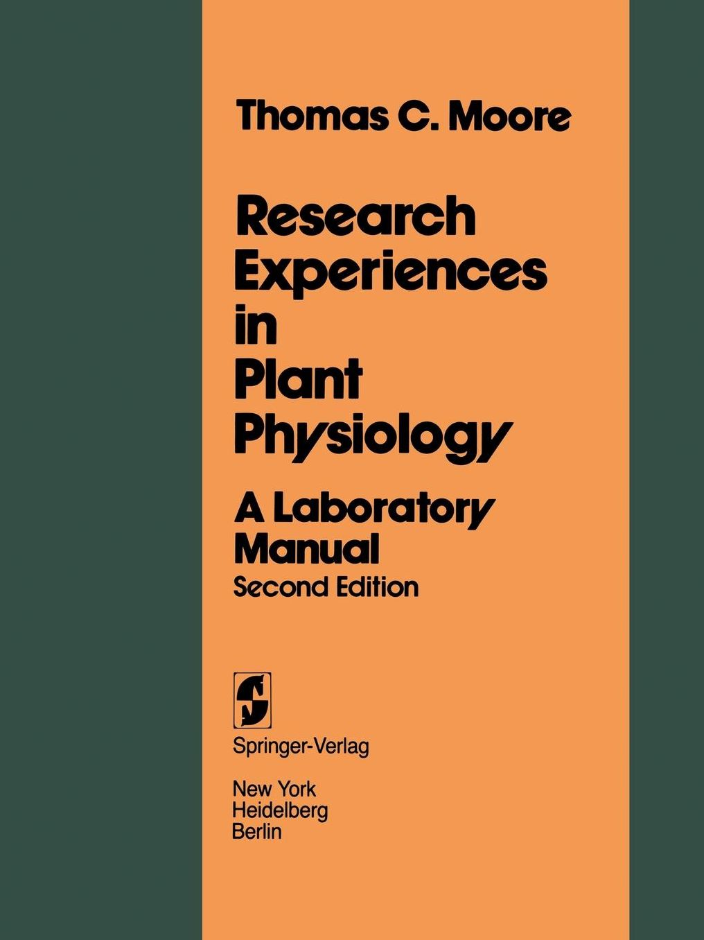Research Experiences in Plant Physiology: A Laboratory Manual