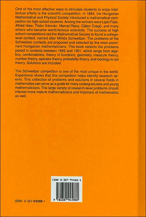 Contests in Higher Mathematics: Miklós Schweitzer Competitions 1962-1991
