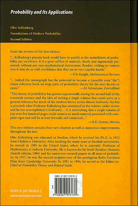 Foundations of Modern Probability
