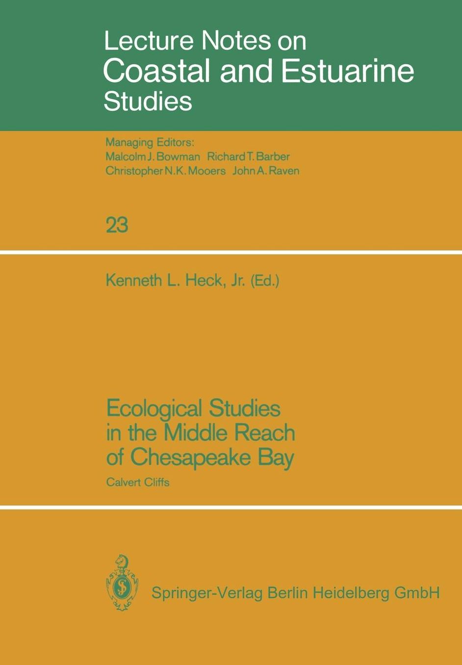 Ecological Studies in the Middle Reach of Chesapeake Bay: Calvert Cliffs