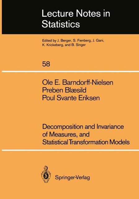 Decomposition and Invariance of Measures, and Statistical Transformation Models