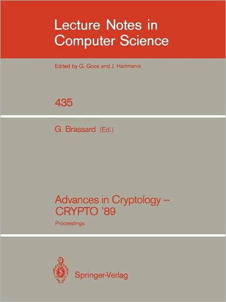 Advances in Cryptology - CRYPTO '89: Proceedings