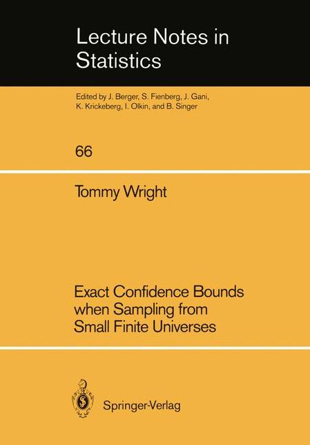Exact Confidence Bounds when Sampling from Small Finite Universes: An Easy Reference Based on the Hypergeometric Distribution