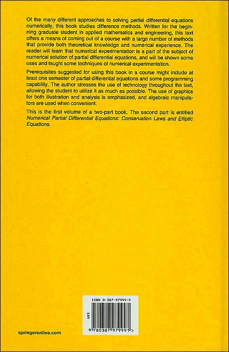 Numerical Partial Differential Equations: Finite Difference Methods