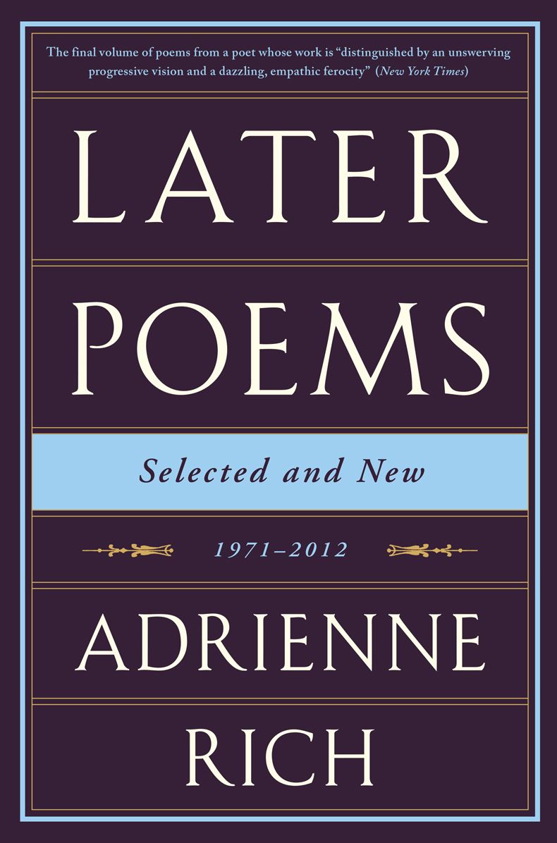 Later Poems: Selected and New 1971-2012