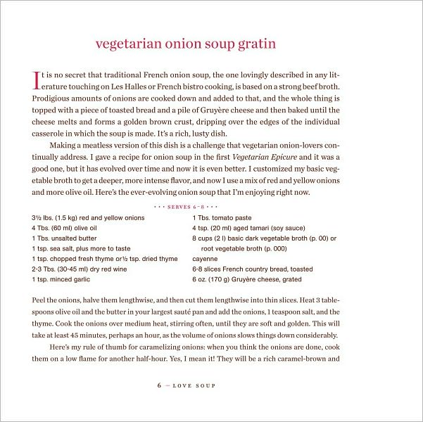 Love Soup: 160 All-New Vegetarian Recipes from the Author of The Vegetarian Epicure