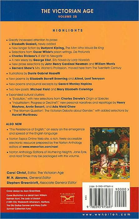 The Victorian Age (The Norton Anthology of English Literature, Vol. 2B)