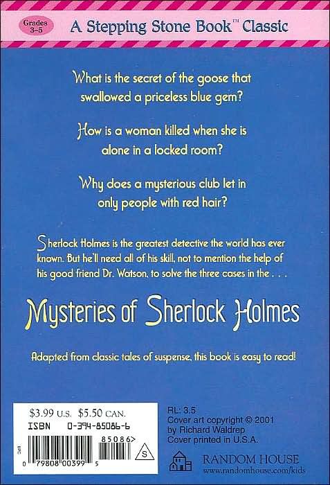 Mysteries of Sherlock Holmes (A Stepping Stone Book Classic): Based on the Stories of Sir Arthur Conan Doyle