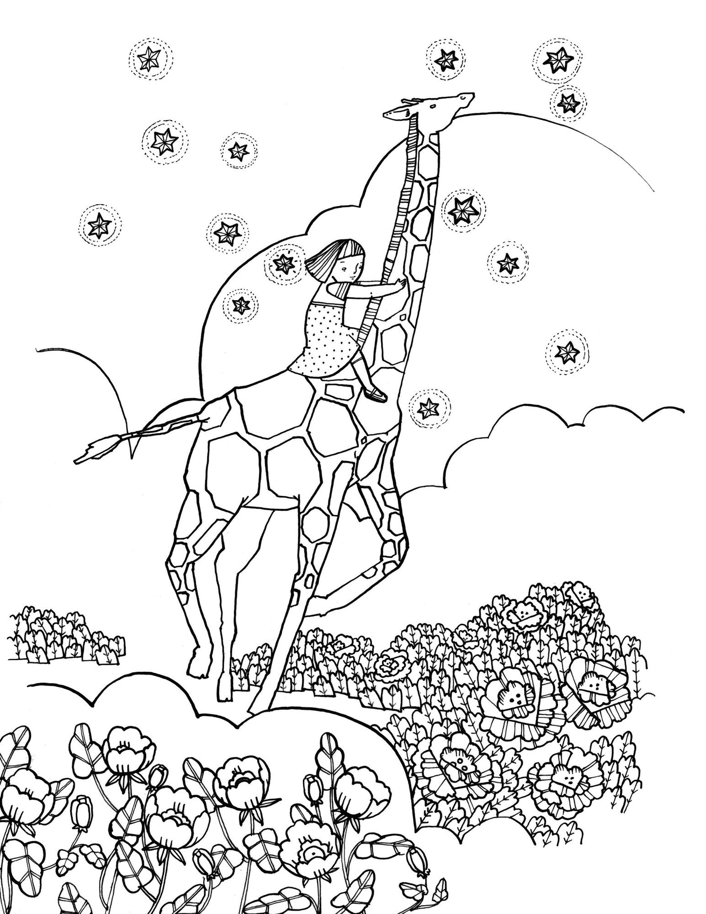 Outside the Lines: An Artists' Coloring Book for Giant Imaginations