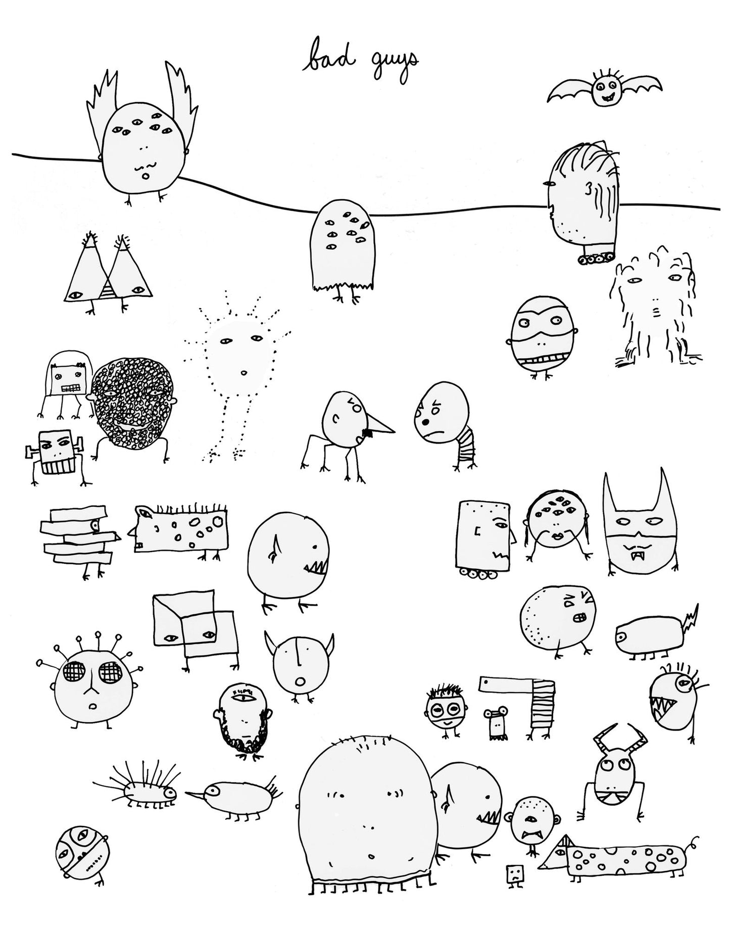 Outside the Lines: An Artists' Coloring Book for Giant Imaginations
