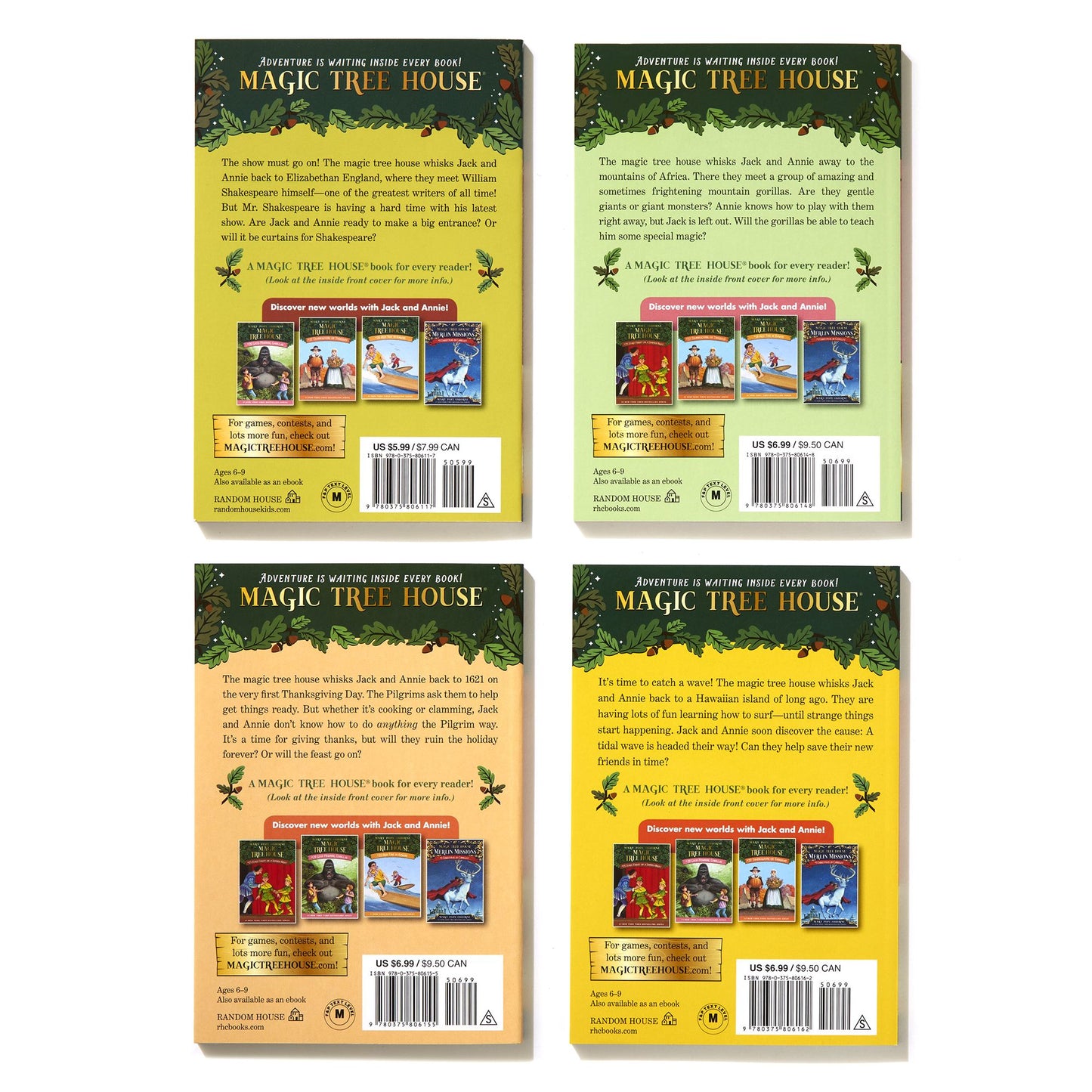 Magic Tree House Volumes 25-28 Boxed Set