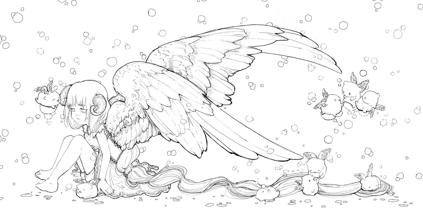 Pop Manga Coloring Book: A Surreal Journey Through a Cute, Curious, Bizarre, and Beautiful World