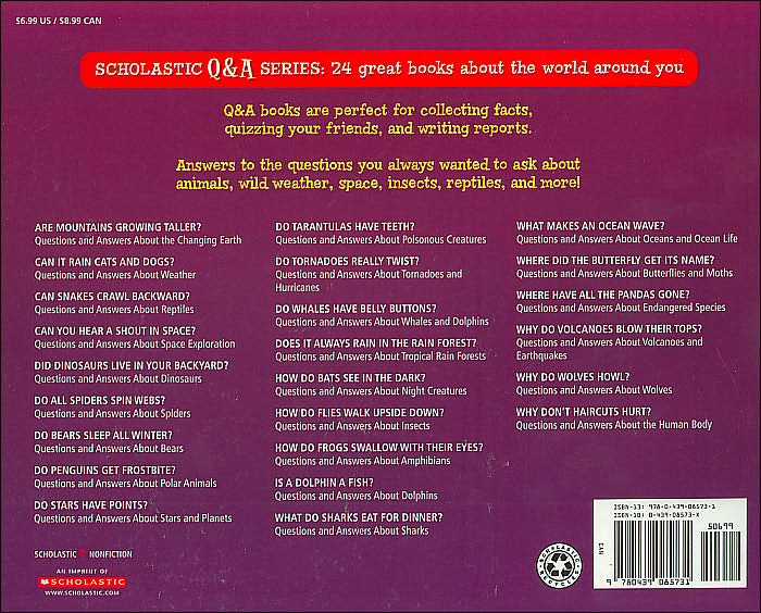 Can It Rain Cats and Dogs?: Questions & Answers about Weather (Scholastic Question & Answer Series)