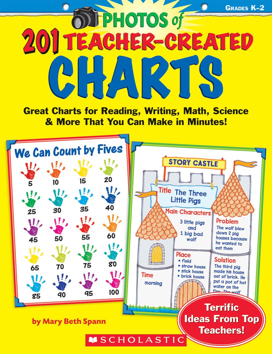 201 Teacher-Created Charts: Easy-to-Make, Classroom-Tested Charts That Teach Reading, Writing, Math, Science & More!