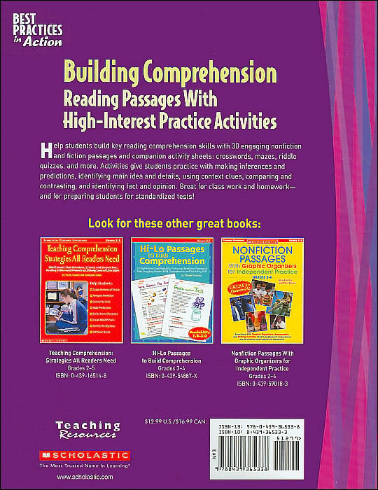 Building Comprehension: Reading Passages with High-Interest Practice Activites