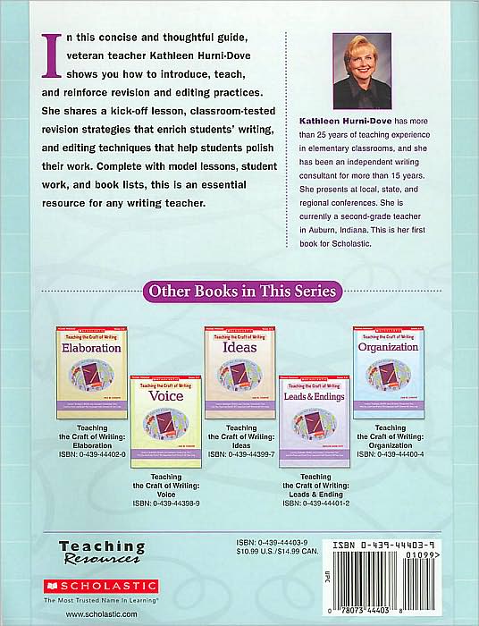 Teaching the Craft of Writing: Revision and Editing